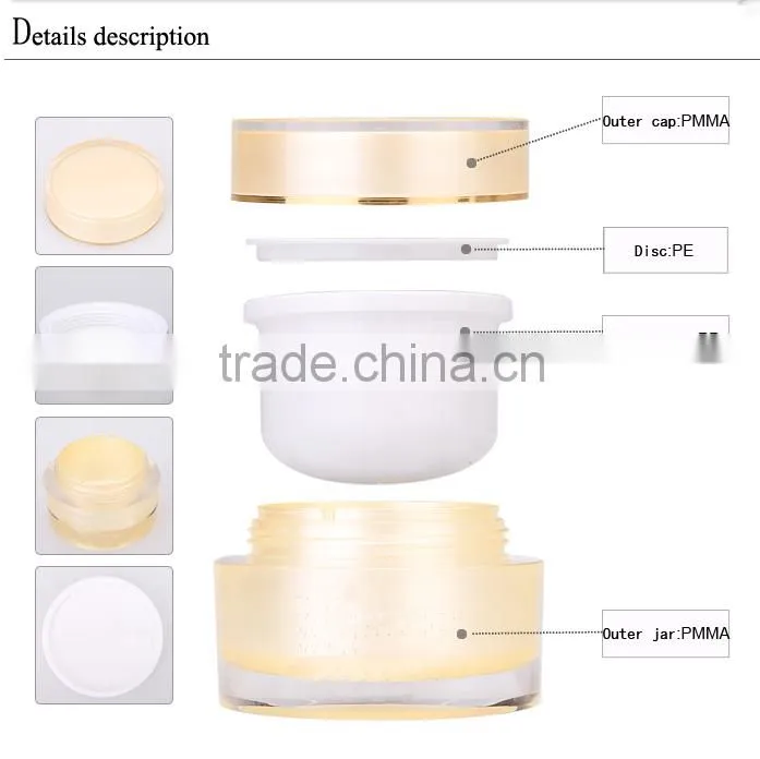 classic round shape cream jar