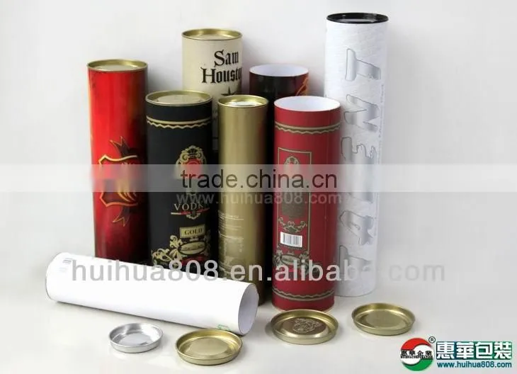 wine cans round paper packaging can for tea