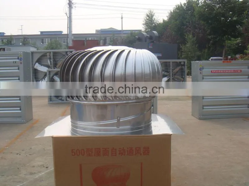 stainless steel no power roof ventilation fan