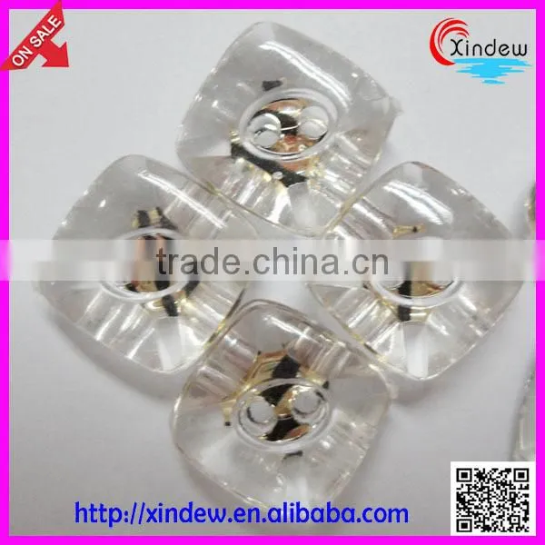 Fashion design leopard plating acrylic bottons/plating buttons/two holes button