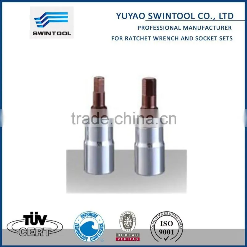 1/2"DR DRIVER BIT SOCKET (CR-V) (HEX INSERTED HEAD SCREWS)