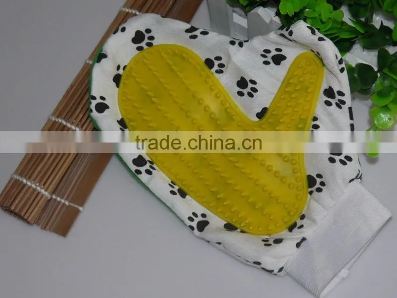 2015 pet dog cleaning grooming gloves