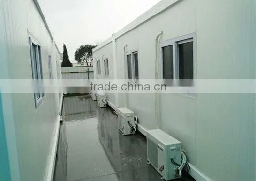 Prefab container with garage