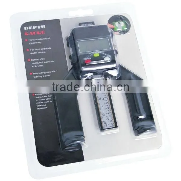 Digital LCD Tread Magnetic Self Standing Aperture 80mm Hand Routers Depth Gauge
