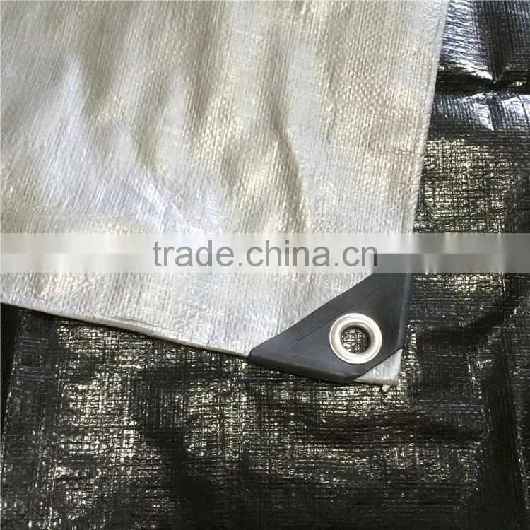 Heavy duty construction H.D.P.E. black mesh Tarp