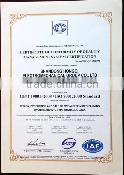 weifang factory directly supply cheap hand tractor / two wheels walking tractor