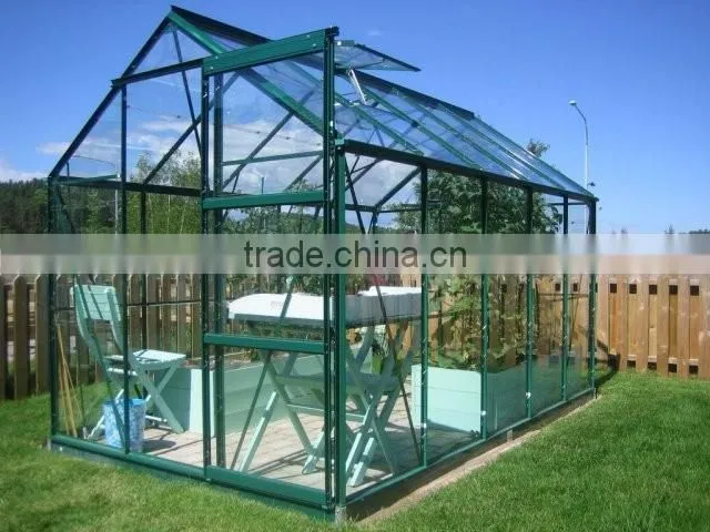 Spring clips glass greenhouse for plantting flower and vegetables HX78126G-1