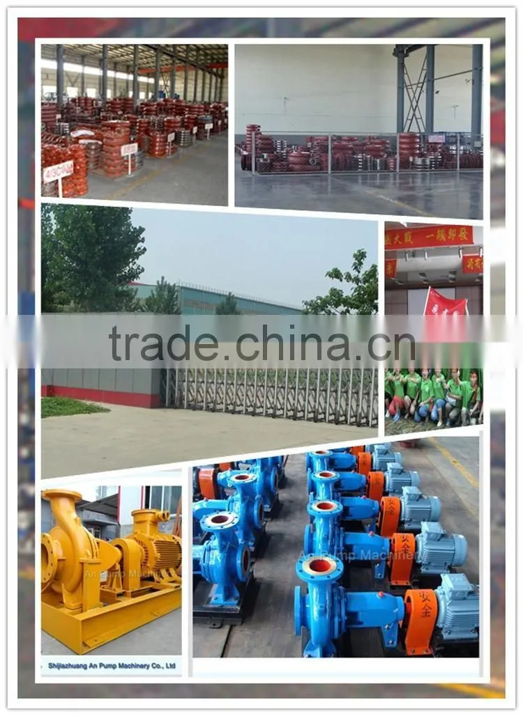 Electric high pressure end suction salty water pump