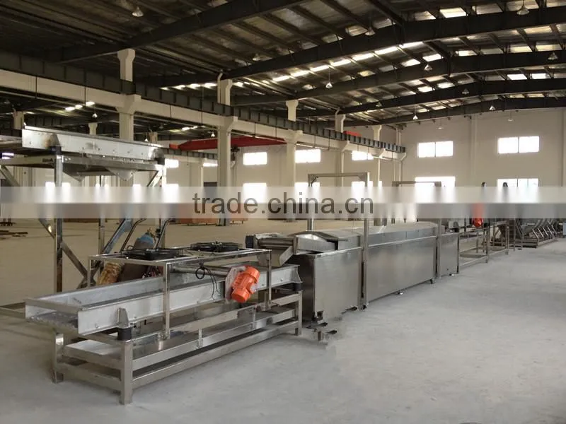Professional food processing machinery french fries IQF frozen line