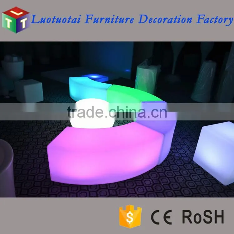 LED bar furniture glow snake shape stool(LTT-BS05)