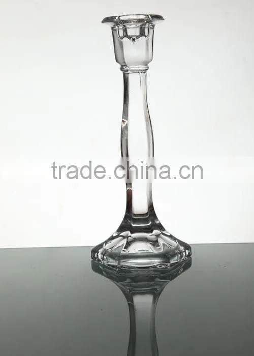 Crytal candle holders,tall glass candle holder