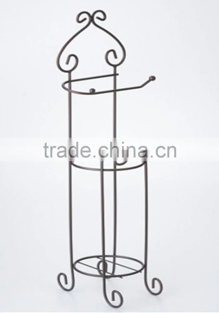2016 Wholesale Bathroom Toilet Metal Wire Paper Roll Holder