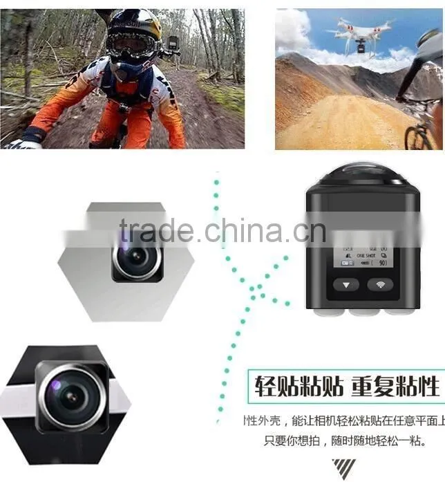 2016 New Unique Design HD Cube Mini 360 Degree Full View Sports Camera Wifi Mini Camera Waterproof 1080P Sports Camera
