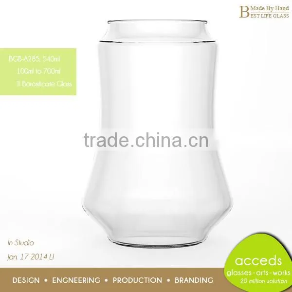 Unique Handmade Borosilicate Glass Water Jar