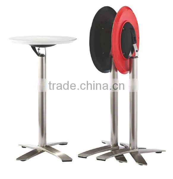 fashion modern outdoor folded ABS top brushed aluminum high cocktail table bar table LQ- BT308