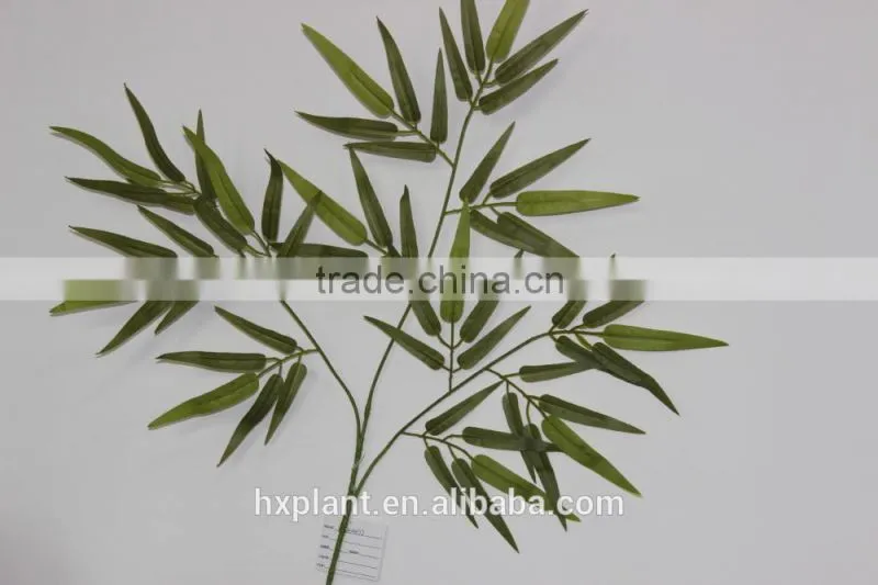 wholesale plastic artificial bamboo leaves for decoration