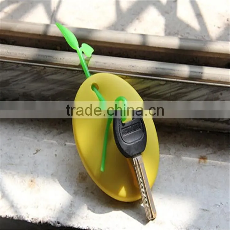 Customized New Coffee Bean Silicone Key and Coin Bag Key Holder
