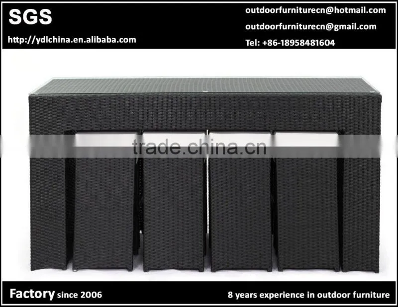 custom make rattan garden bar set