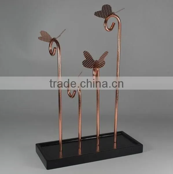 Jewelry display with butterfly