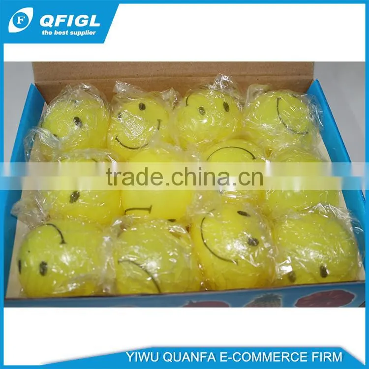 Wholesale cheap 5cm soft PU emoji squishy foam ball for kids or vending machine