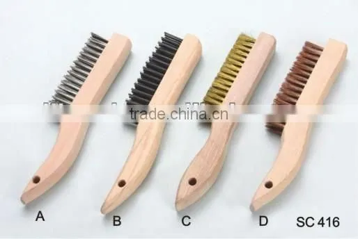 hot sale brass wire wheel brushes with hole