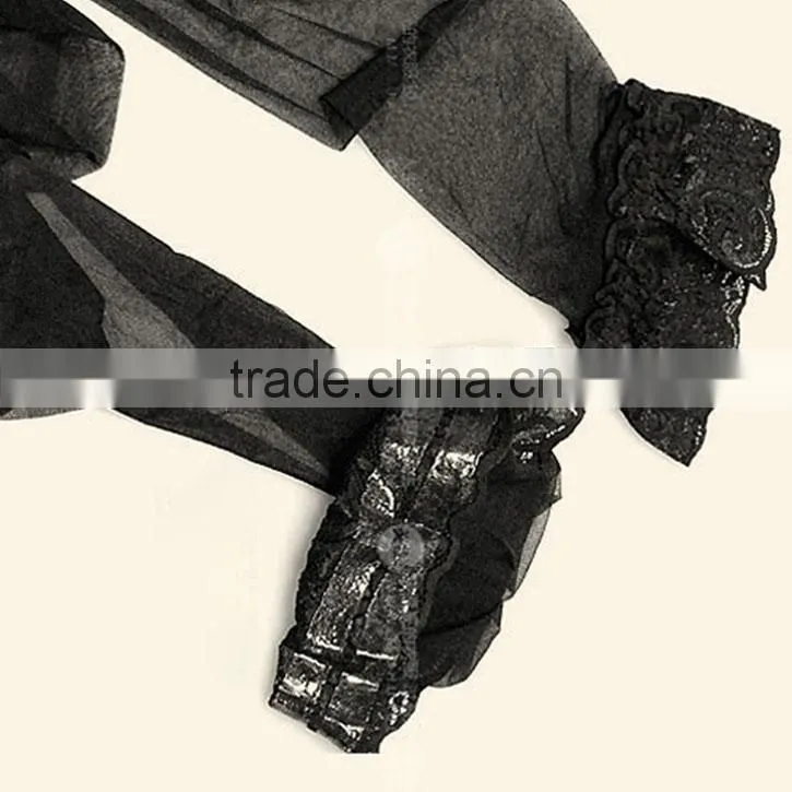 New black silk stockings for sale Ultrathin Lace Top Sheer Thigh High Sexy Stockings Silk Stockings