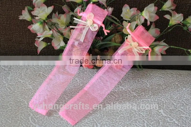 Free shipping organza bag for holding fans