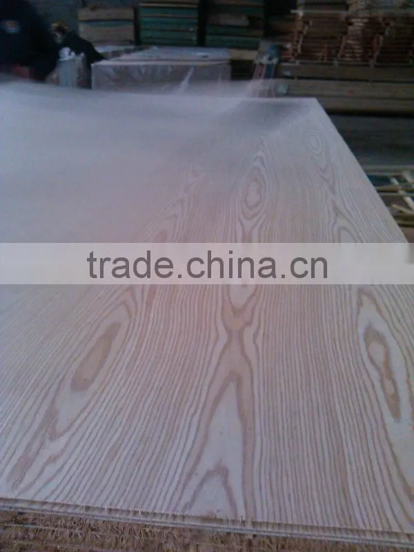 low price ash MDF veneered EV white ash
