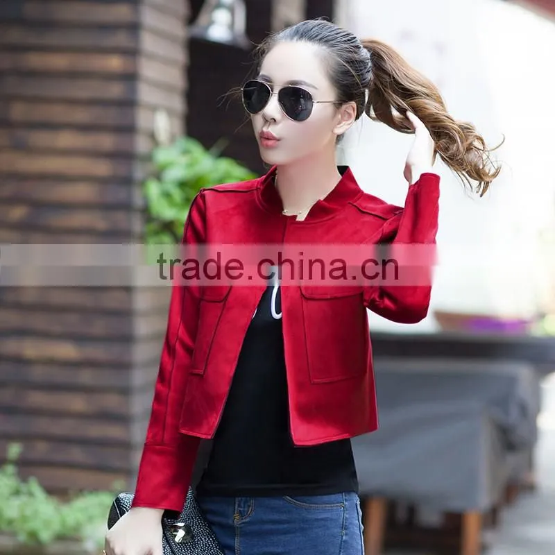 Trendy Retro Full Zip Faux Suede Sleeveless Bodycon Short Crop Vest Tank Jacket Top