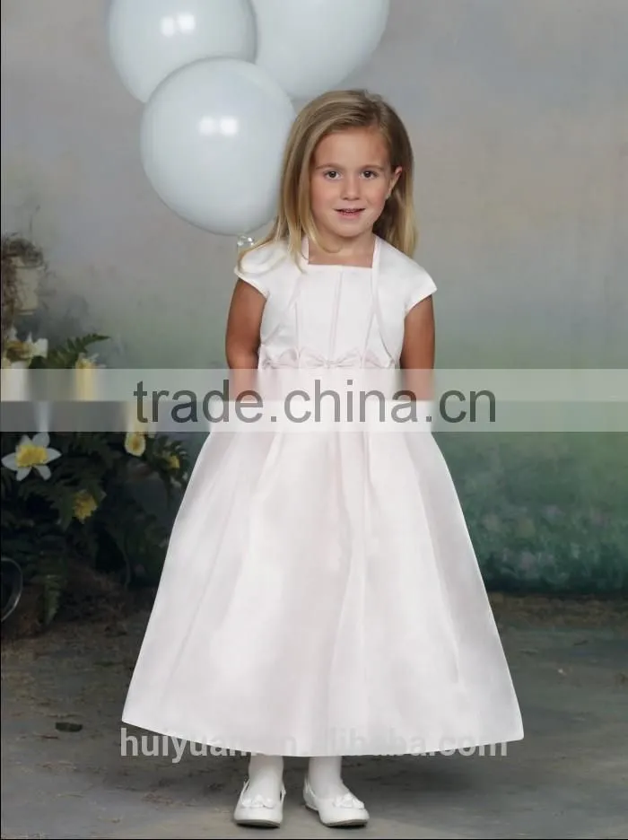 light pink ball gown spaghetti strap kids clothes and dress