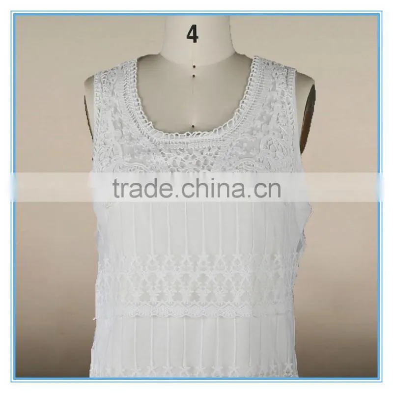 Fashion White Lace Camisole Sexy Sleeveless Tube Top Photos For Ladies