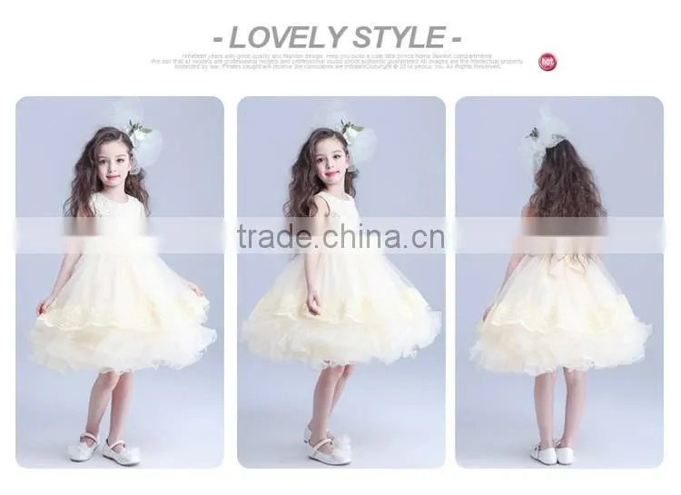 Hot Designs Children Alibaba Handmade Flower Girl Dress Patterns Cute Dresses