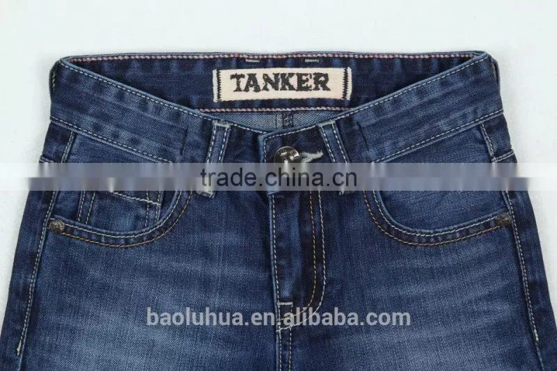 Dk blue OEM/Wholesale HIGH-END100% cotton jeans kids fashion jeans