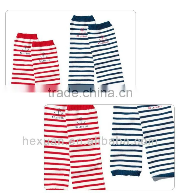 Stripped Baby Leg Warmers