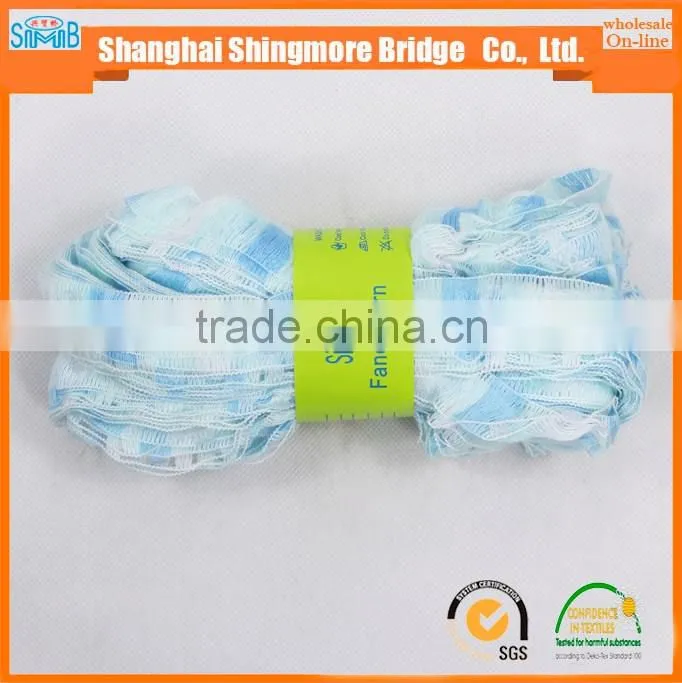 China knitting yarn factory hot wholesale 2016 new fashion railway yarn for your best knitted scarf