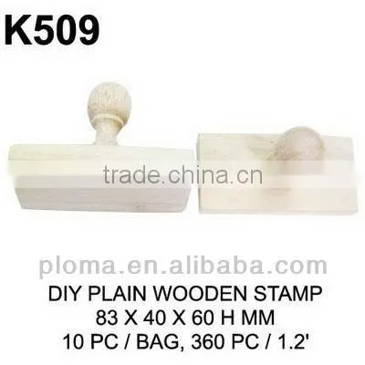 CARVING (K510) DIY PLAIN WOODEN STAMP