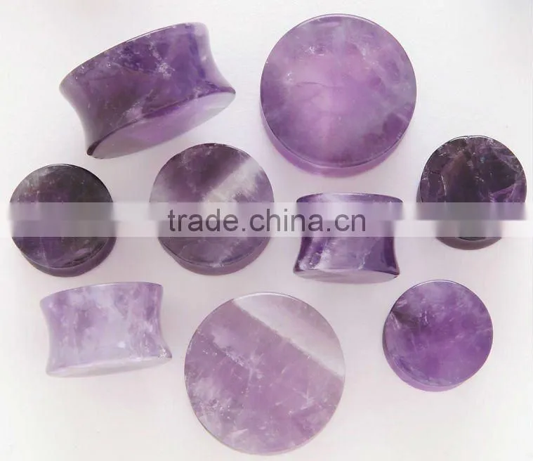 Double flare marble stone ear plug /ear ecpander