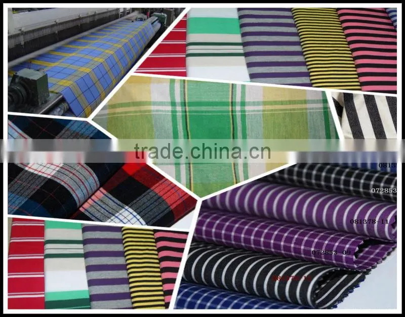 white and plain dyed shirting fabric