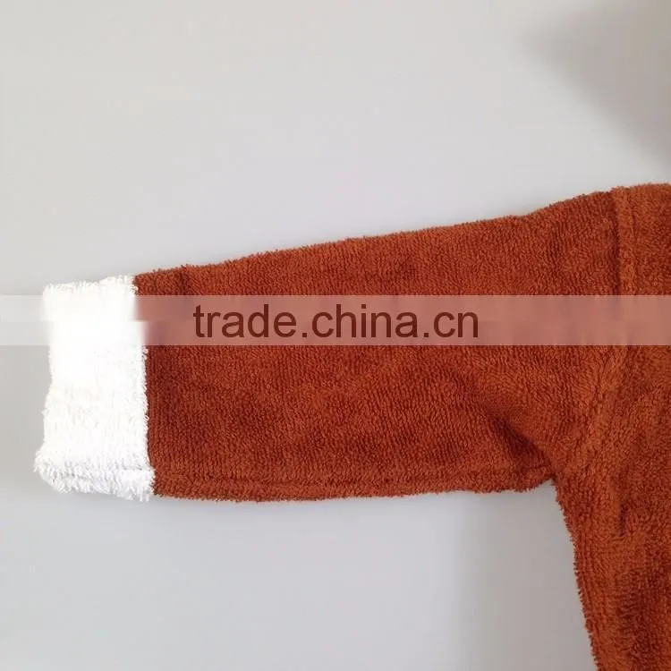 Kids pajamas bathrobe children animal pajamas 100% cotton wholesale
