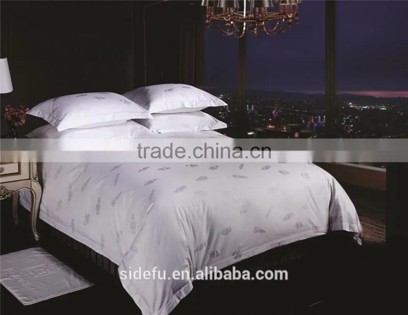 China Wholesale King Size Jacquard Hotel Bedding Set