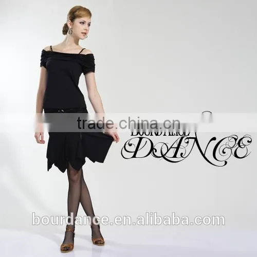 Splits pannelling shaped ballroom dance skirts/ballrom dance skirts