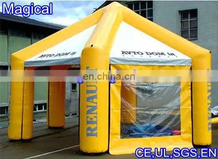 Inflatable sealed tent for advertising