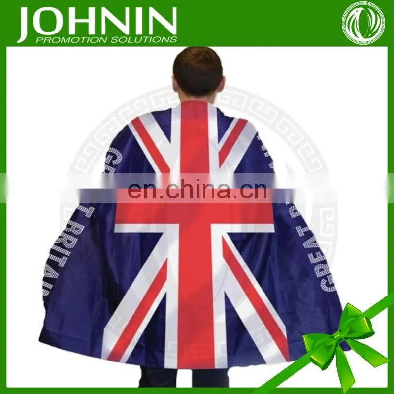 2016 Euro Cup custom polyester printing body flag cape for promotion