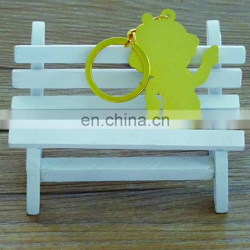 Wholesale promotional gifts custom oval shape metal keychain