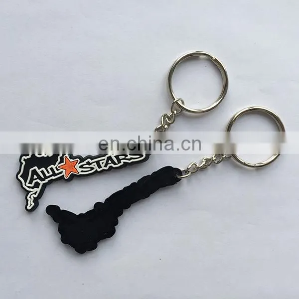 Custom 3d soft pvc keychain key chain / Soft Rubber Keychains / Silicone Keyring