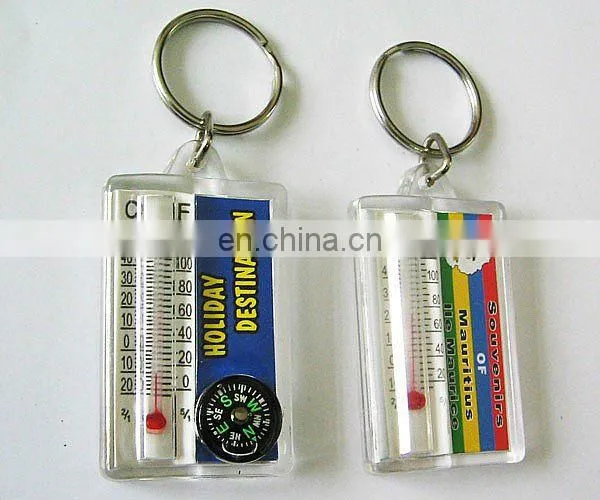 thermometer acrylic keychain