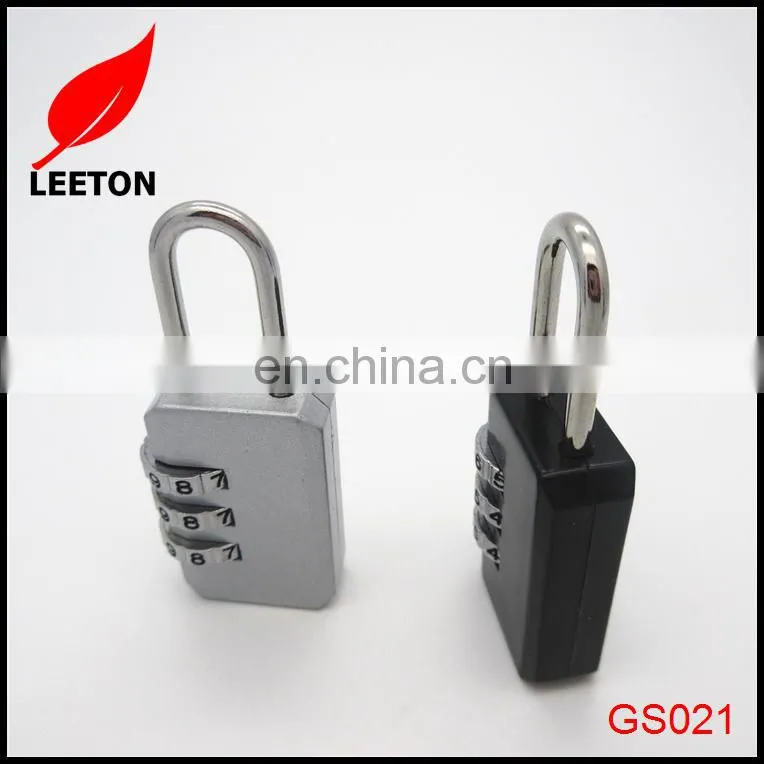 Factory supply colorful metal 3 4 digit combination padlock for bag