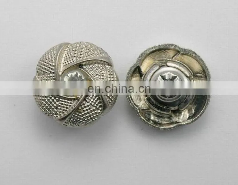 New non-moveable head shank button with crystal stones