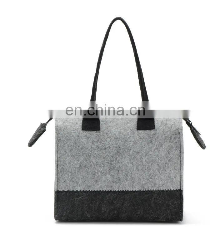 felt handbag custom your own logo packaging white brown kraft gift craft paper bag with ribbon handles printed shopping bags