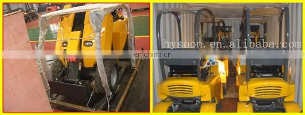 China CE Approved Multifunctional Articulated Mini Wheel Digger for Sale